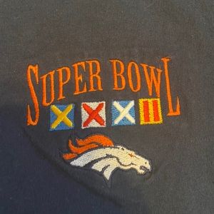 VINTAGE Denver Broncos Lee sport Super Bowl XXXII